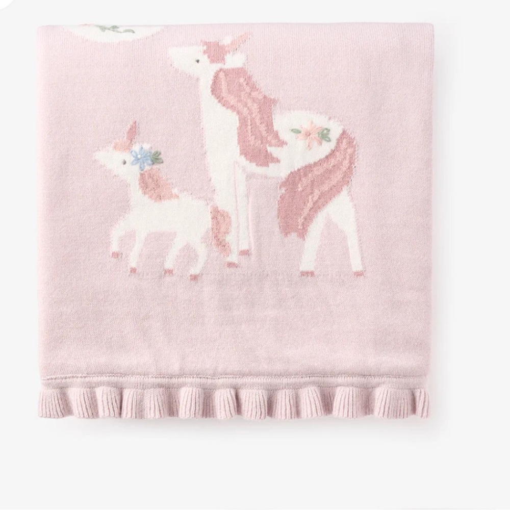 Elegant Baby Violet Unicorn baby Blanket
